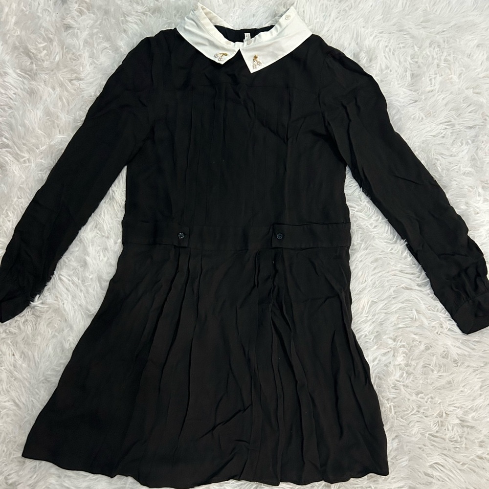 Bonpoint Kids Black Mona Dress Sz 12